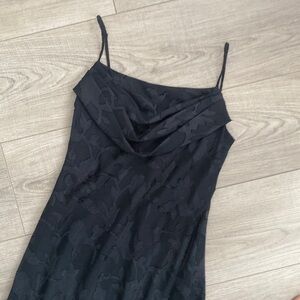 Vintage rose pattern maxi dress | no size listed